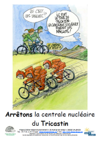 affiche fermeture tricastin cyclistes